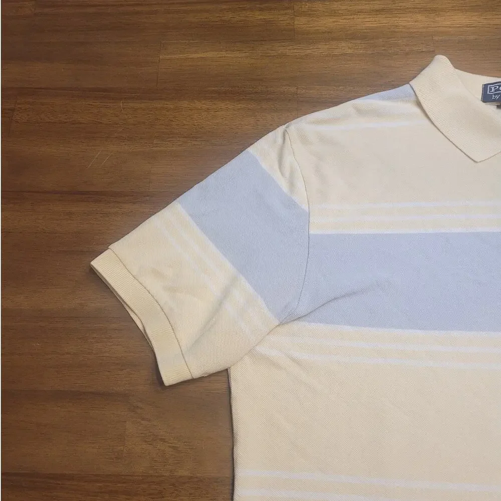 VTG Ralph Lauren Polo Rugby Shirt Men’s L 90s Preppy Color Block Striped